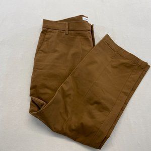 Amazon Essentials Men's Brown Chino Classic Size 35W x 28L Cotton Blend